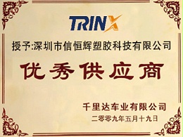 星空体育
荣誉：千里达车业优秀供应商
